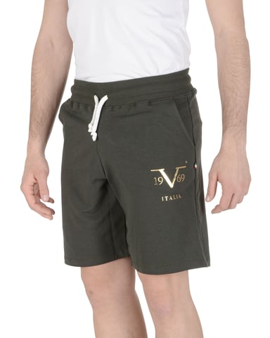 19V69 Italia Herren kurze Hose Dunkelgrün Bob Dunkelgrün