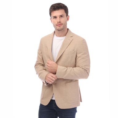 Men's Boss P-Hanry Slim-Fit Blazer Jacket in Cream