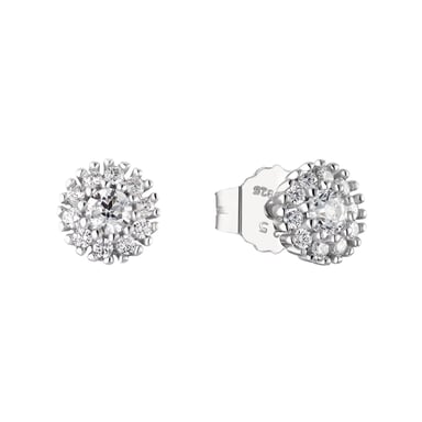 Amor Clous d'oreille pour dames, argent sterling 925 rhodié, zirconium (synth.)