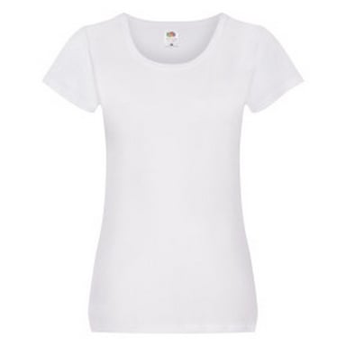 Fruit of the Loom - T-Shirt für Damen (Weiß)