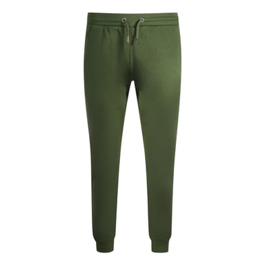 Cavalli Class Print-Logo Olivfarbenen Sweatpants