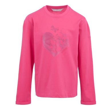 Regatta - "Wenbie III" T-Shirt für Kinder Langärmlig (Leuchtend Pink)