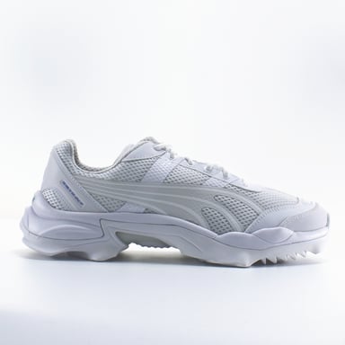 Puma Nitfox Crossin 'White Textile Mens Schnürungstrainer 371499 02