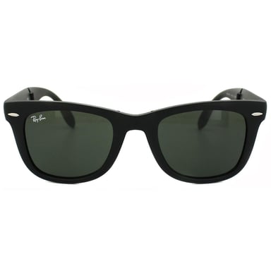 Ray-Ban Sonnenbrille Folding Wayfarer 4105 Matt Schwarz Grün 601S