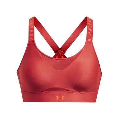 Women's Under Armour UA Infinity High Sports Bra in Red