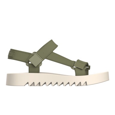 Flowing Papete Beige/Green Sandal