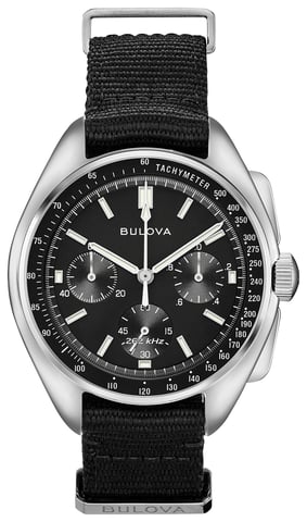 Bulova Lunar Pilot Schwarz Herren Armbanduhr 96A225