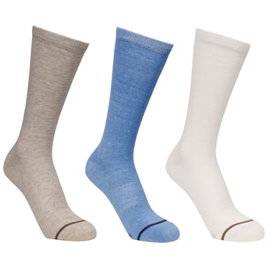 Trespass - "Heathan" Socken für Herren/Damen Unisex (3er-Pack) (Hafermilch/Cremefarbe/Blaugrau)