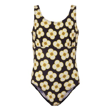 Regatta - "Orla Kiely" Badeanzug für Mädchen (Schwarz)