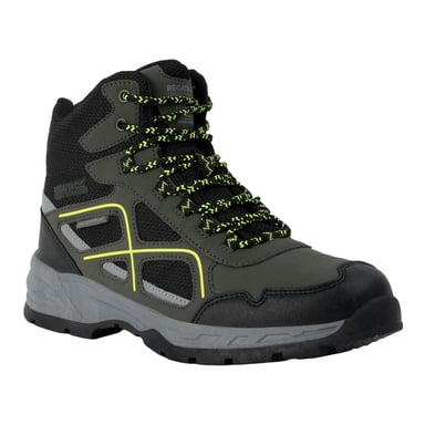 Regatta - Herren Wanderstiefel "Vendeavour" (Dunkel-Khaki/Leuchtend Limone)