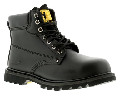 Men's Black Tradesafe Steel Toe Cap Safety Boots