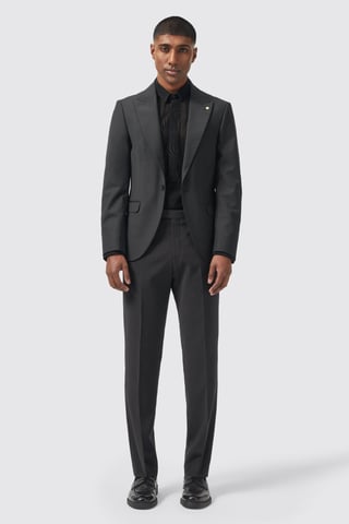 Buscot Slim Fit Black Trousers