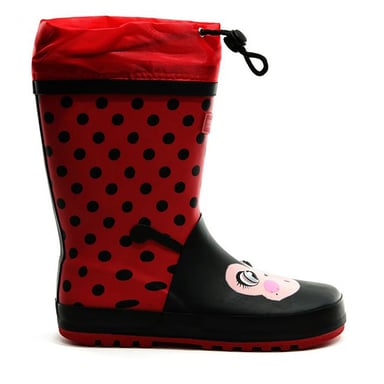 Dare 2B Childrens/Kids Mudplay Dinosaur Wellingtons (Rot/Schwarz)