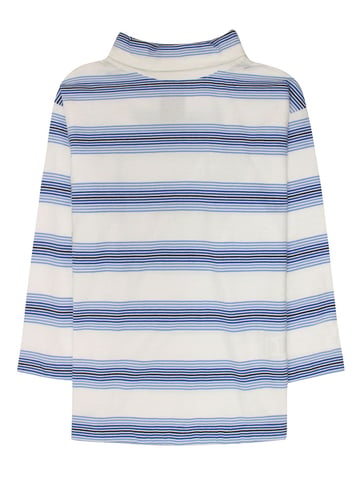 Stripe Funnel Neck Top