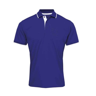 Premier - "Coolchecker" Poloshirt für Herren (Königsblau/Weiß)