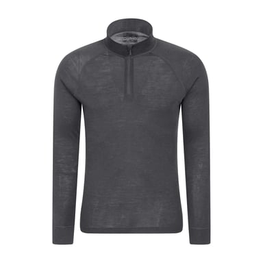 Mountain Warehouse - "Merino II" Base Layer Oberteil für Herren (Grau)