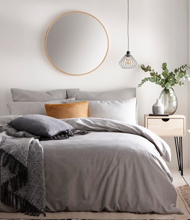 Claybourne Duvet Set Grey