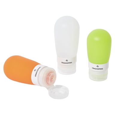 Craghoppers Mens Leak Proof 3 Pack Travel Bottles