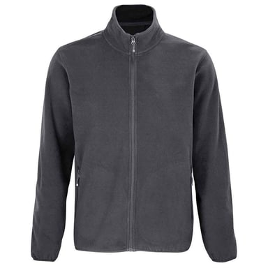 SOLS Mens Factor Recycled Fleece Jacke (Holzkohle)