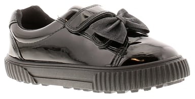 Buckle My Shoe Betti Bow Younger Girls School Shoes black