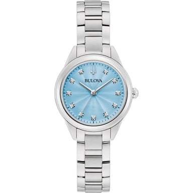 Bulova Sutton Damen Silberuhr 96P250