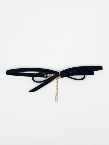 Faux Suede Choker With Bow Detail
