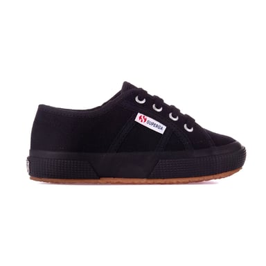 Superga Childrens/Kids 2750 Jcot Leder Turnschuhe (Full Black)