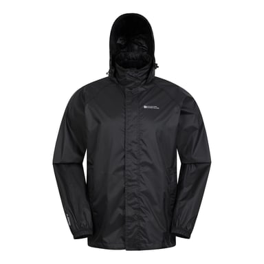 Mountain Warehouse Herren Pakka II Wasserdichte Jacke (Schwarz)