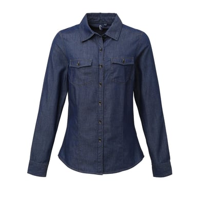 Premier - Hemd für Damen (Indigo-Jeansblau)