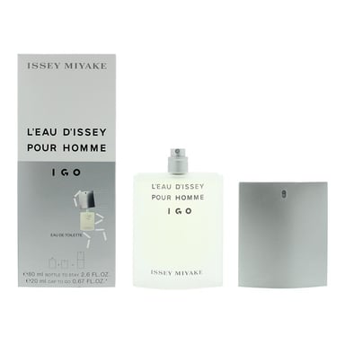 Issey Miyake L'Eau d'Issey Pour Homme IGO EDT 80ml Bottle & 20ml Cap To Go