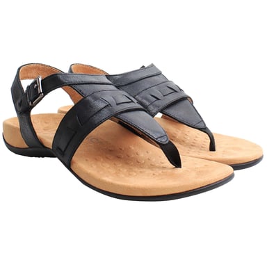 Vionic Rest Lupe Schwarze Damen-Sandalen