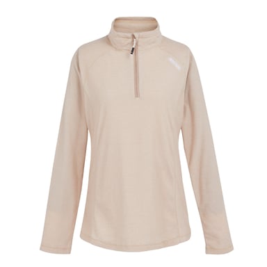 Regatta Great Outdoors Damen Fleece-Top Montes mit 1/4-Reißverschluss (Warm Taupe/Blanc De Blanc)