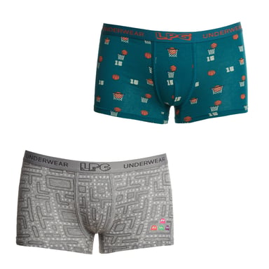 Atmungsaktive Jungen-Boxershorts aus Stoff LPG1006 mit anatomischer Vorderseite