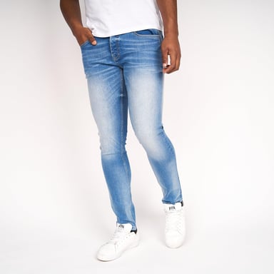 Crosshatch - "Barbeck" Jeans für Herren (Helle Waschung)
