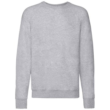 Fruit of the Loom - Sweatshirt für Herren/Damen Unisex Raglanärmel (Grau meliert)