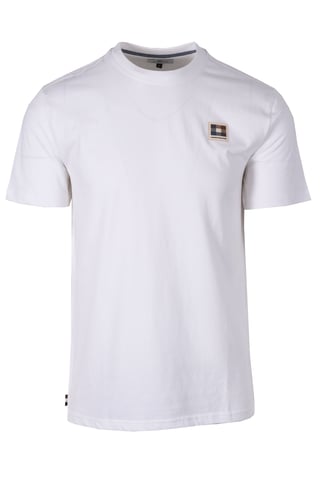Aquascutum Club Check Patch T-shirt White