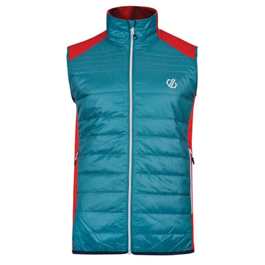Dare 2B Herren Steppweste Mountfusion (Dunkeltürkis/Feuerrot)