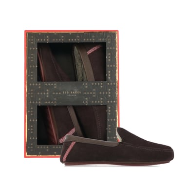 Ted Baker Herren Vallant Moccasin Hausschuhe in Braun