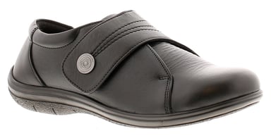 Dr Keller Rita Womens Leather Work Shoes Black