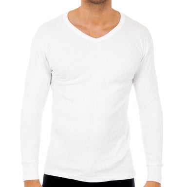 Langärmeliges Thermo-T-Shirt mit V-Ausschnitt für Männer 0209