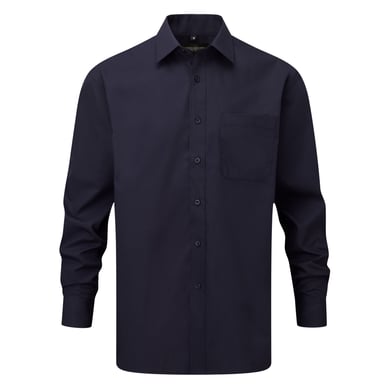 Russell Collection - Hemd für Damen Langärmlig (Dunkelblau)