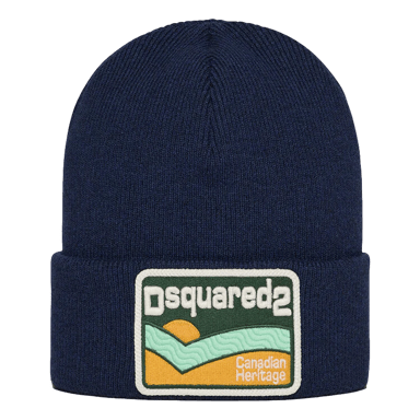 Dsquared2 Canadian Heritage Beanie in Marineblau