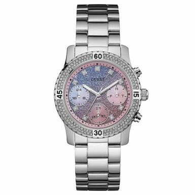 Guess W0774L1 Confetti Multicolor Funkelndes Zifferblatt Damenuhr