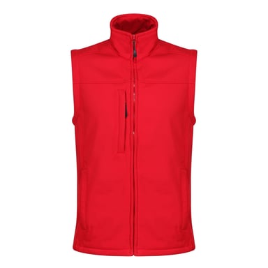 Regatta - "Flux" Softshell-Weste für Herren (Rot/Mittelgrau)