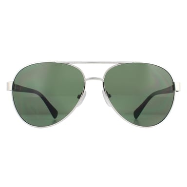 Calvin Klein Aviator Herren Silber Grün Sonnenbrille