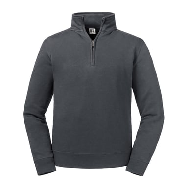 Russell Herren Authentic Quarter Zip Sweatshirt (Convoy grau)