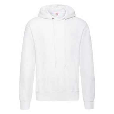 Fruit Of The Loom Unisex Erwachsene Klassisches Sweatshirt mit Kapuze (Weiß)