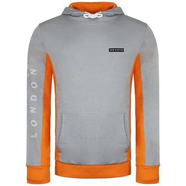 Widmen Sie London Cody Mens Grey/Orange Hoodie
