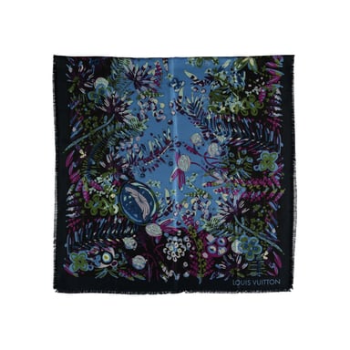 Louis Vuitton Floral Silk Scarf