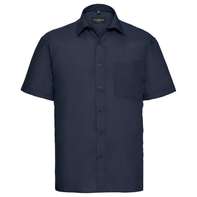 Russell Collection - Hemd Pflegeleicht für Herren kurzärmlig (Dunkelblau)